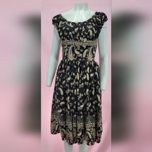 Womens peasant top dress rockabilly retro vintage